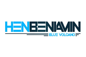 לוגו DJ חן בנימין - Blue Volcano